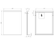 Sapho Traka Zrcadlo S Led Osvětlením A Poličkou, 60x80cm