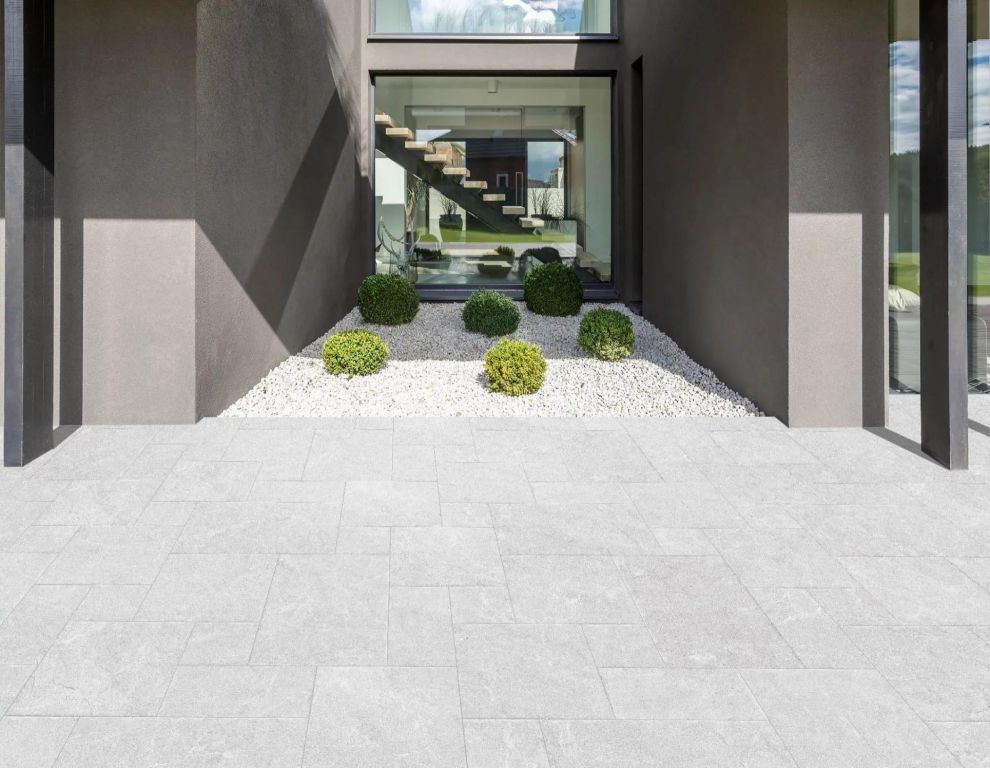 Realizace Skladba formátů - dlažba Codicer Marmara Grey Modular