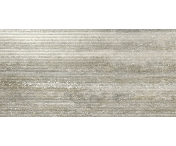Dlažba jako travertin APE Tibur Tivoli Grey 60x120 Matt. Rett.  - šedá