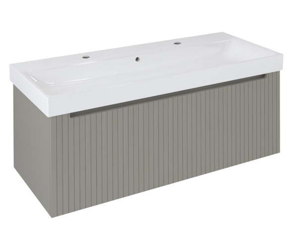 Sapho Nelio Strip Umyvadlová Skříňka 116,5x44x49cm, 1x Zásuvka, Agila