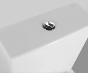 Aqualine Jalta Wc Kombi, Rimless, Spodní/zadní Odpad, Bílá