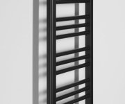 Bruckner Albrecht Otopné Těleso 400x1250 Mm, Středové Připojení, černá Mat
