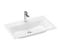 Umyvadlo Chrome Slim, keramické - Umyvadlo Chrome Slim 80 keramické, s otvorem pro bater