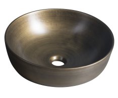 Sapho Priori Keramické Umyvadlo Na Desku, ø 41,5cm, Bronz