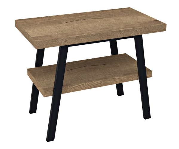 Sapho Twiga Umyvadlový Stolek 100x72x50 Cm, černá Mat/dub Rover