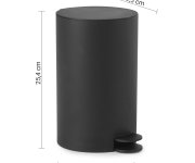 Gedy Sharon Odpadkový Koš 3l, Plast Abs, černá