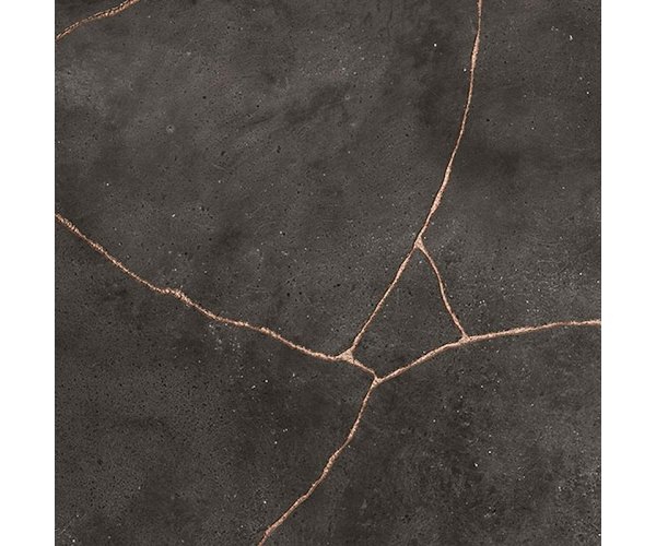 Dlažba jako beton Fioranese Kintsugi Darkness HIBI 60,4x60,4 Nat. Rett. - antracitová