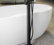 Sapho Cubemix Vanová Baterie S Připojením Do Podlahy, černá Mat