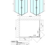 Polysan Easy Obdélníková Sprchová Zástěna 900x800mm, čiré Sklo