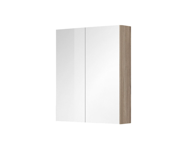 Mereo Aira, Ponte Koupelnová Galerka 60 Cm, Zrcadlová Skříňka, Dub Kronberg