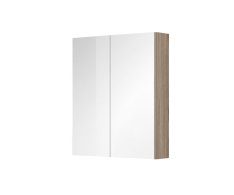 Mereo Aira, Ponte Koupelnová Galerka 60 Cm, Zrcadlová Skříňka, Dub Kronberg