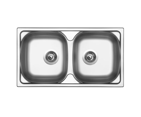 Dřez Okio 780 Duo , Matný Povrch, Tloušťka 0,5 Mm, Včetně Sifonu (rd0221110s) A 3 1/
