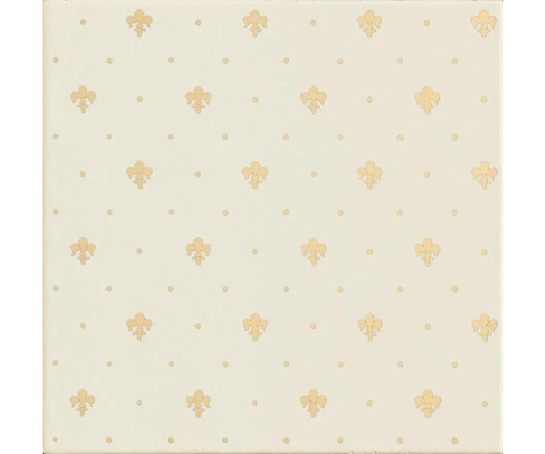 Retro obklad Petracers Grand Elegance Gold Giglio oro su panna 20x20
