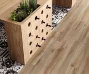 Dlažba jako dřevo Sant Agostino Barkwood Natural RT 20x120 - hnědá