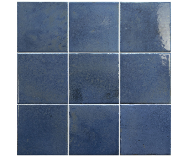 Dlažba Equipe Bohemian Dark Blue 10x10 Luc. - modrá