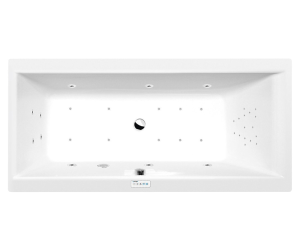 Polysan Cleo Hydromasážní Vana, 160x70x48cm, Highline Hydro-air, Chrom