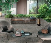 2cm dlažba jako kámen Mirage Norr Grus RR09 ST 80x80 Rett. - šedá