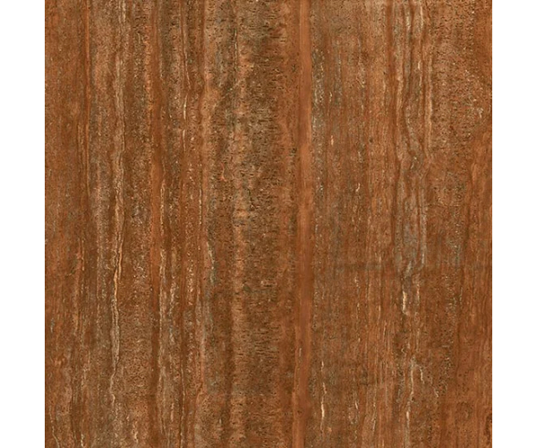 Dlažba jako travertin Fioranese Senzatempo Rosso Persia 60,4x60,4 Nat. Rett. - hnědá