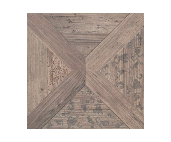 Retro dlažba Settecento Vintage Decoro Angolo Abete 47,8x47,8 - hnědá