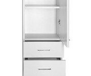 Aqualine Zoja/keramia Fresh Skříňka Vysoká S Košem 35x184x29cm, Bílá