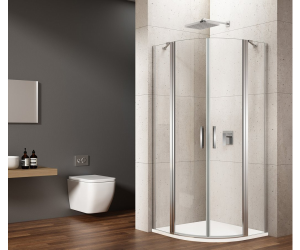 Gelco Loro čtvrtkruhová Sprchová Zástěna 900x900mm, čiré Sklo