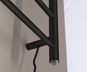 Sapho Redondo Elektrický Sušák Ručníků, Kulatý, 500x900 Mm, 75 W, černá Mat