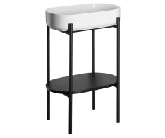Sapho Puno Podstavec S Umyvadlem 550x860x360mm, černá
