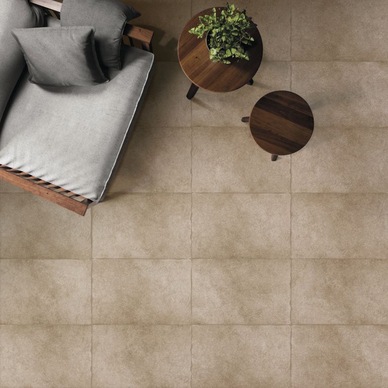 Realizace Venkovní béžová podlaha Gambini Abbazie York Beige