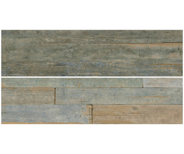 Dlažba jako dřevo Sant Agostino Blendart Mix Craft RT 30x120 - šedá