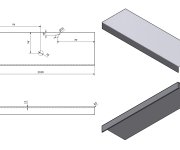 Sapho Tailor Rockstone Deska 210x50 Cm, Provedení Límce F