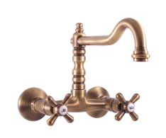 Umyvadlová/dřezová baterie MORAVA RETRO Stará mosaz (Bronz) 100 mm MK102.0/28SM