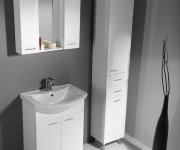 Aqualine Zoja/keramia Fresh Skříňka Vysoká S Košem 35x184x29cm, Bílá