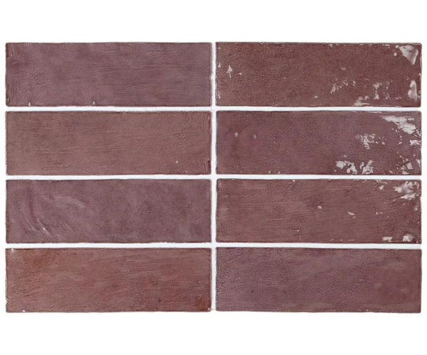 Obklad Equipe La Riviera Juneberry 6,5x20 - vínová