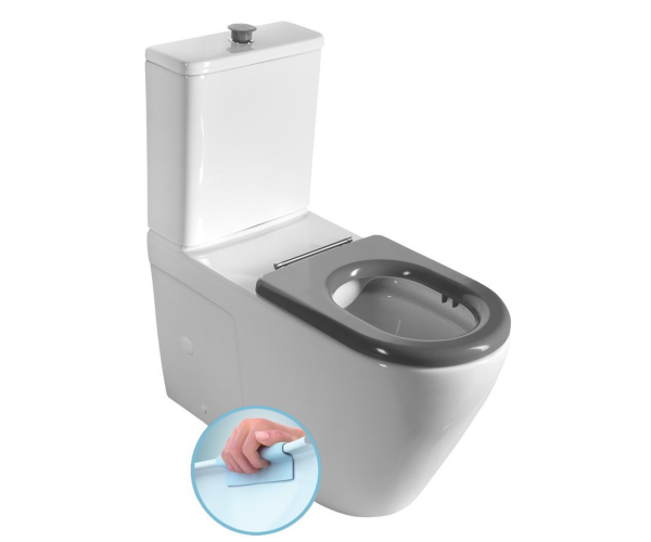 Sapho Medic Wc Kombi, Zvýšený Sedák, Rimless, Spodní/zadní Odpad, Bílá