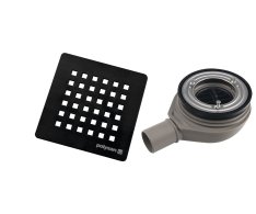 Polysan Flexia Vaničkový Sifon, Průměr 90mm, Dn40, Krytka černá