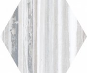 Vzorovaná dlažba Codicer Flow Grey Hex 22x25 - bílá