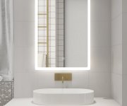 Aqualine Fago Zrcadlo S Led Osvětlením 60x80cm, Dotykový Senzor, Stmívatelné