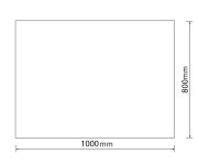 Aqualine Seca Zrcadlo S Broušenou Hranou 100x80cm, Cu Free