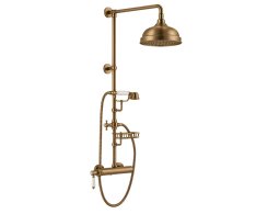 Sapho Vienna Sprchový Sloup S Pákovou Baterií, Mýdlenka, 1267mm, Bronz