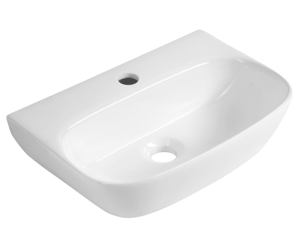Aqualine Flanny Keramické Umyvadlo 46x31cm, Bílá