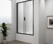 Polysan Deep Black Sprchové Dveře 1200x1650mm, čiré Sklo