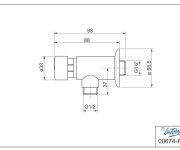 časový Pisoárový Nadomítkový Ventil - La Torre (towerstop 420ur Cr) 00674-PS
