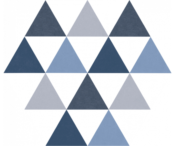 Retro dlažba Codicer Delta Blue Hex 22x25