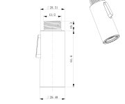 Sapho Flawo Výsuvná Sprcha Dřezové Baterie 1/2", 2 Režimy, černá Mat