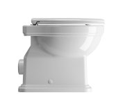 Gsi Classic Wc Mísa Stojící, 37x54cm, Zadní Odpad, Bílá Extraglaze