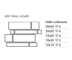 ABK Unika Cream Mix Wall 60x80 Rett. 