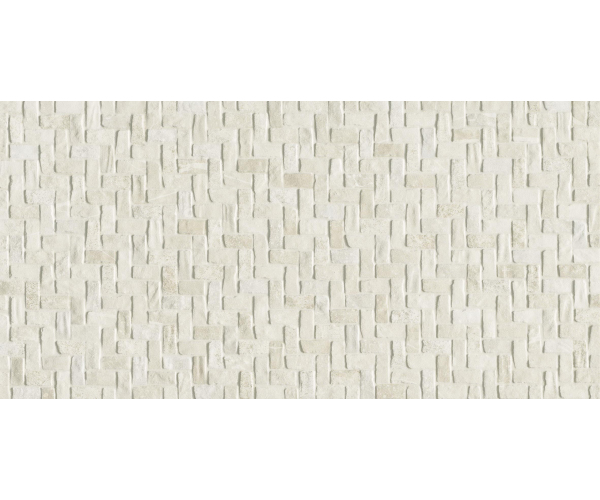 Dekor jako kámen Piemme Uniquestone Silk/Sand Weave 30x60 Nat. Rett. - béžová