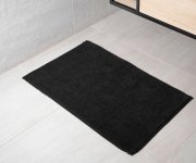 Aqualine Chenill Koupelnová Předložka 50x80cm, 100% Polyester, černá