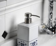 Gedy Cixi Dávkovač Mýdla Na Postavení, Porcelán, Bílá/modrá