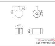 Náhradní Rukojeť Keramického Přepínače Pro Por10100 A Ven3110ker AQS+PREP-RUKOJET-5